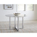Modus Furniture Amalfi 48 inch Round Carrara Marble Top Counter Table 655450234309 1AJ5624M Main Image
