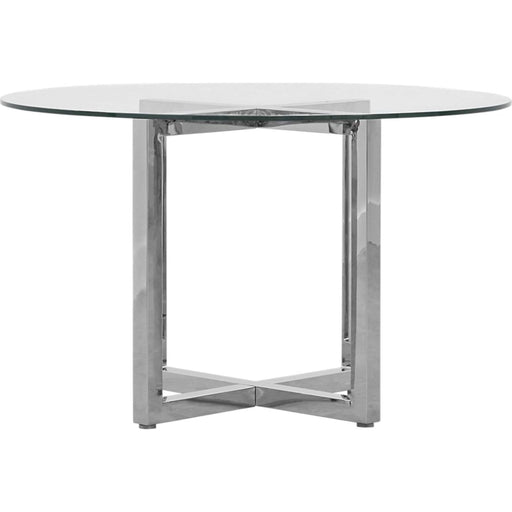 Modus Furniture Amalfi 48 inch Round Glass Top Dining Table 655450234095 1AJ5614G Image 2