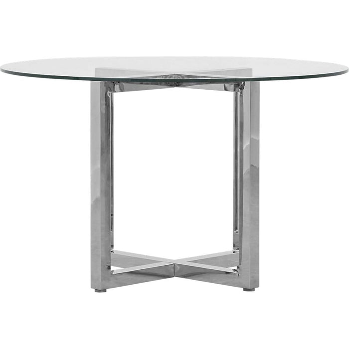 Modus Furniture Amalfi 48 inch Round Glass Top Dining Table 655450234095 1AJ5614G Image 2
