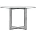 Modus Furniture Amalfi 48 inch Round Glass Top Dining Table 655450234095 1AJ5614G Image 2
