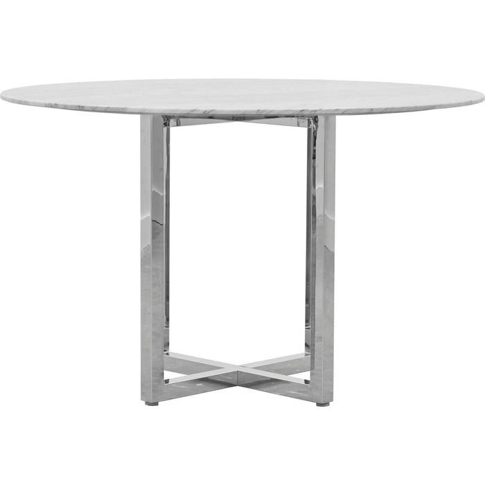 Modus Furniture Amalfi 54 inch Round Carrara Marble Top Counter Table 655450234330 1AJ5625M Image 4