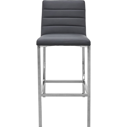 Modus Furniture Amalfi Metal Back Bar Stool in Cobalt Leather 655450234057 1AE868M Image 1
