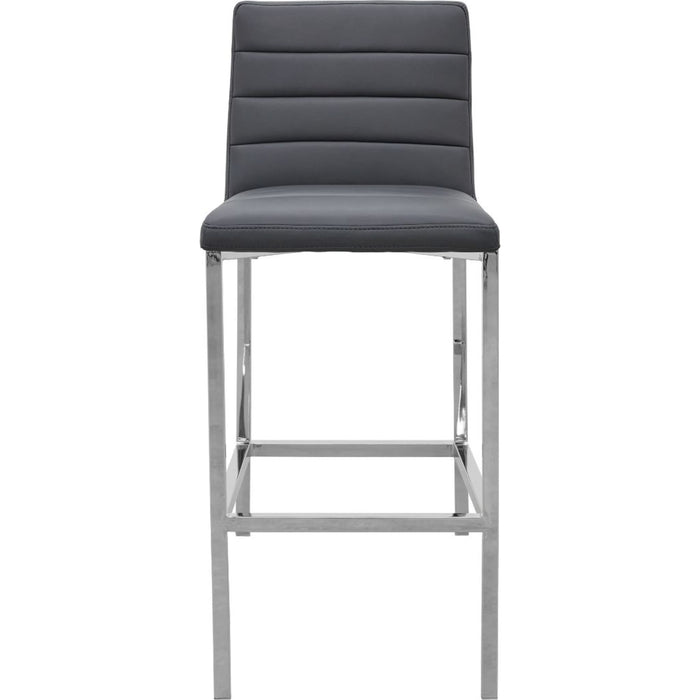 Modus Furniture Amalfi Metal Back Bar Stool in Cobalt Leather 655450234057 1AE868M Image 1