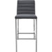 Modus Furniture Amalfi Metal Back Bar Stool in Cobalt Leather 655450234057 1AE868M Image 1