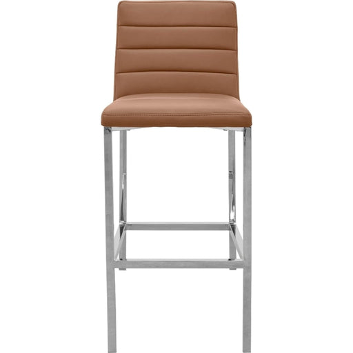 Modus Furniture Amalfi Metal Back Bar Stool in Cognac Leather 655450233937 1A8368M Image 1