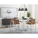 Modus Furniture Amalfi Metal Back Bar Stool in Cognac Leather 655450233937 1A8368M Image 2