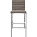 Modus Furniture Amalfi Metal Back Bar Stool in Taupe Leather 655450233999 1AE268M Image 1