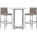 Modus Furniture Amalfi Metal Back Bar Stool in Taupe Leather 655450233999 1AE268M Image 4