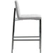 Modus Furniture Amalfi Metal Back Bar Stool in White Leather 655450279973 1AA468M Image 1