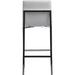Modus Furniture Amalfi Metal Back Bar Stool in White Leather 655450279973 1AA468M Image 3