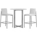 Modus Furniture Amalfi Metal Back Bar Stool in White Leather 655450279973 1AA468M Image 4