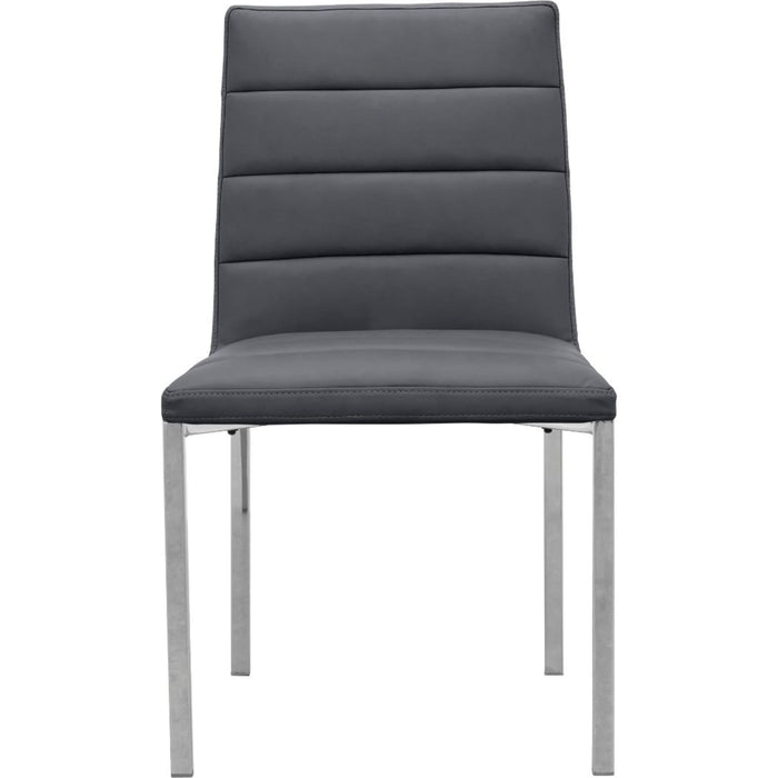Modus Furniture Amalfi Metal Back Chair in Cobalt Leather 655450234033 1AE866M Image 1