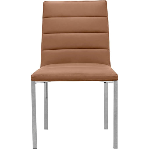 Modus Furniture Amalfi Metal Back Chair in Cognac Leather 655450233913 1A8366M Image 1
