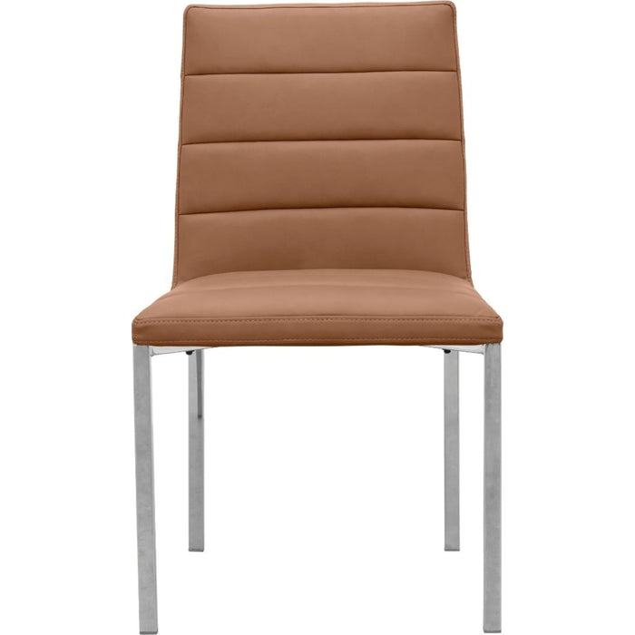 Modus Furniture Amalfi Metal Back Chair in Cognac Leather 655450233913 1A8366M Image 1