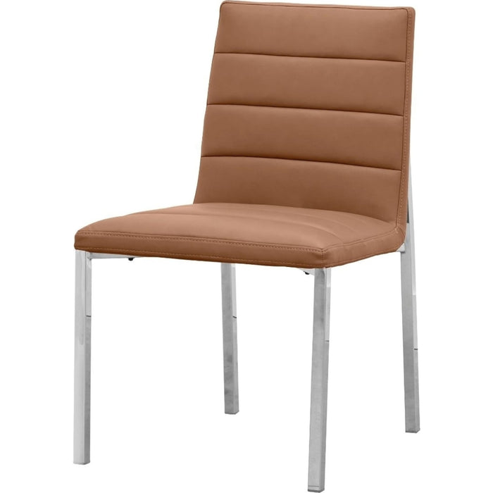 Modus Furniture Amalfi Metal Back Chair in Cognac Leather 655450233913 1A8366M Image 2