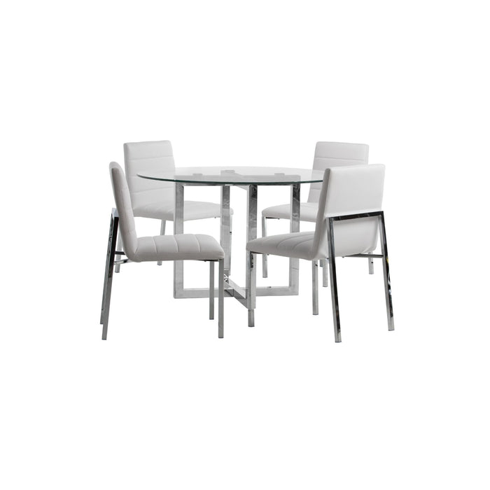 Modus Amalfi Metal Back Chair in White Image 4