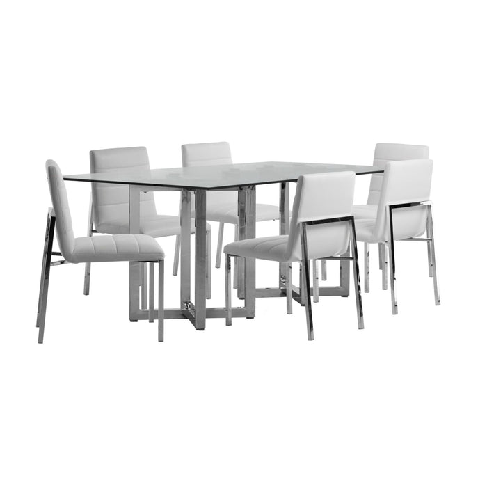 Modus Amalfi Metal Back Chair in White Image 5