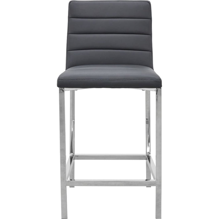 Modus Furniture Amalfi Metal Back Counter Stool in Cobalt Leather 655450234071 1AE870M Image 1