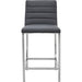 Modus Furniture Amalfi Metal Back Counter Stool in Cobalt Leather 655450234071 1AE870M Image 1