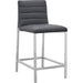 Modus Furniture Amalfi Metal Back Counter Stool in Cobalt Leather 655450234071 1AE870M Image 2