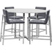 Modus Furniture Amalfi Metal Back Counter Stool in Cobalt Leather 655450234071 1AE870M Image 3