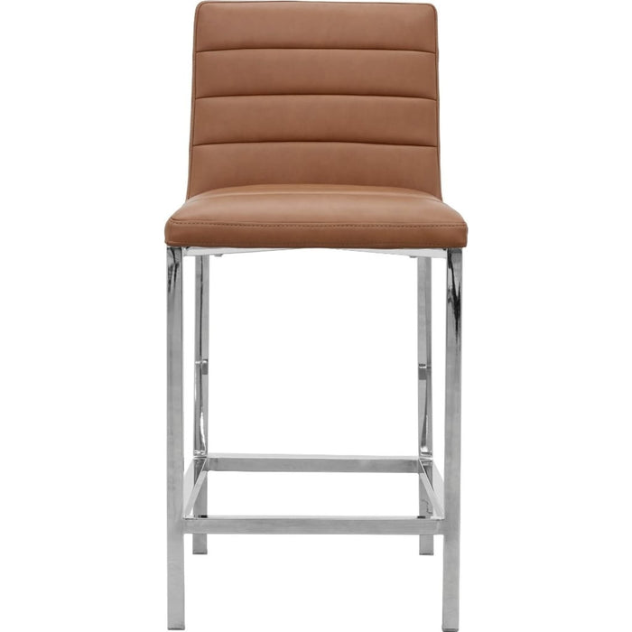 Modus Furniture Amalfi Metal Back Counter Stool in Cognac Leather 655450233951 1A8370M Image 2
