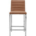 Modus Furniture Amalfi Metal Back Counter Stool in Cognac Leather 655450233951 1A8370M Image 2