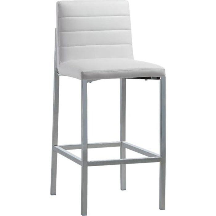 Modus Furniture Amalfi Metal Back Counter Stool in White Leather 655450279997 1AA470M Image 2