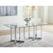 Modus Furniture Amalfi Rectangular Glass Top Dining Table 655450234156 1AJ5617G Main Image