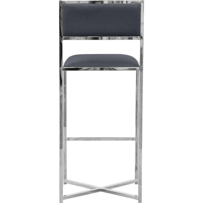 Modus Furniture Amalfi X Base Bar Stool in Cobalt Leather 655450234064 1AE868X Image 2