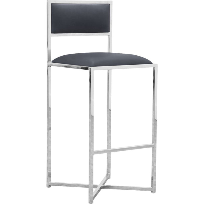 Modus Furniture Amalfi X Base Bar Stool in Cobalt Leather 655450234064 1AE868X Image 3