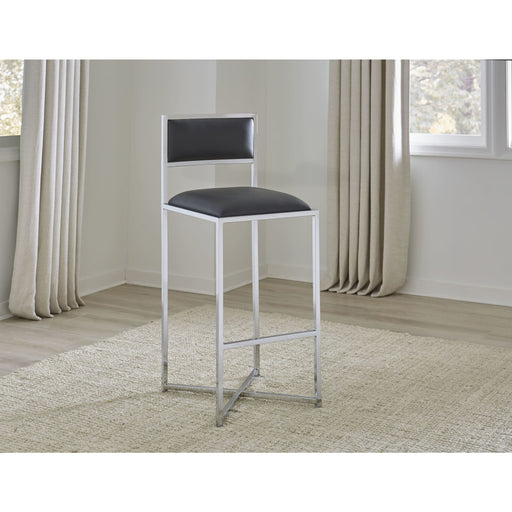 Modus Furniture Amalfi X Base Bar Stool in Cobalt Leather 655450234064 1AE868X Main Image
