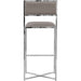 Modus Furniture Amalfi X Base Bar Stool in Taupe Leather 655450234002 1AE268X Image 2