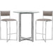 Modus Furniture Amalfi X Base Bar Stool in Taupe Leather 655450234002 1AE268X Image 4