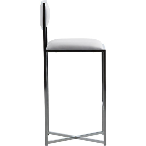 Modus Furniture Amalfi X Base Bar Stool in White Leather 655450279980 1AA468X Image 1
