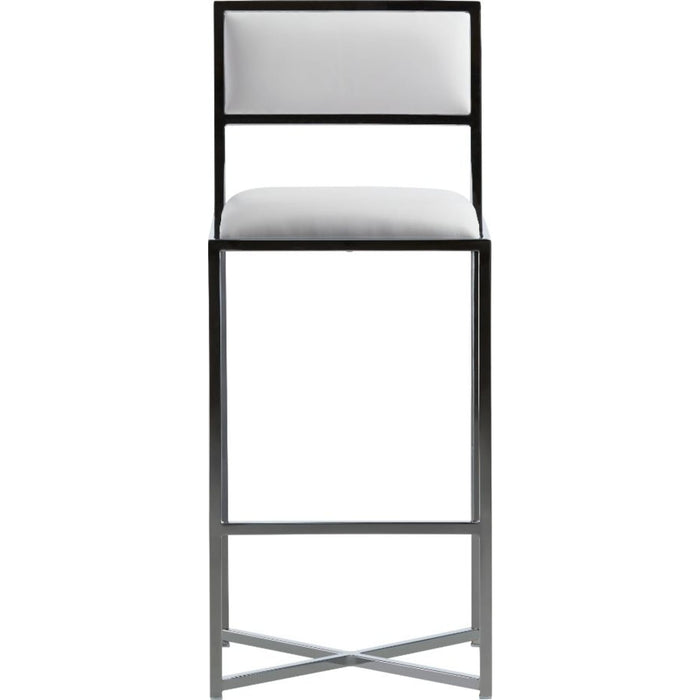 Modus Furniture Amalfi X Base Bar Stool in White Leather 655450279980 1AA468X Image 2
