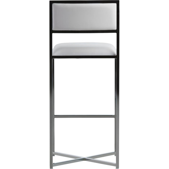 Modus Furniture Amalfi X Base Bar Stool in White Leather 655450279980 1AA468X Image 3