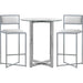 Modus Furniture Amalfi X Base Bar Stool in White Leather 655450279980 1AA468X Image 4