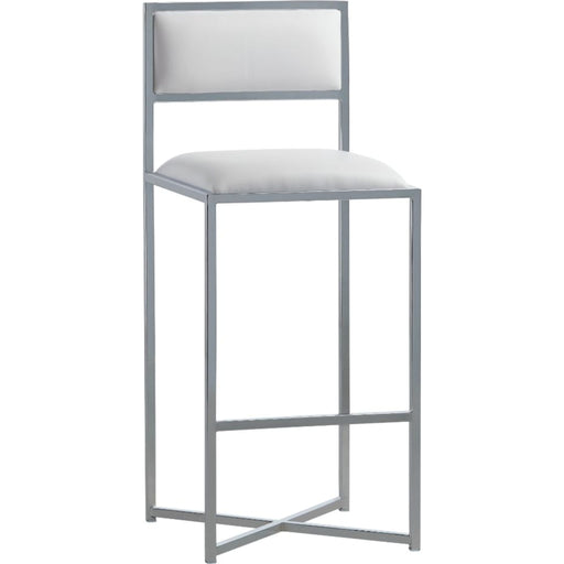 Modus Furniture Amalfi X Base Bar Stool in White Leather 655450279980 1AA468X Main Image