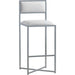 Modus Furniture Amalfi X Base Bar Stool in White Leather 655450279980 1AA468X Main Image