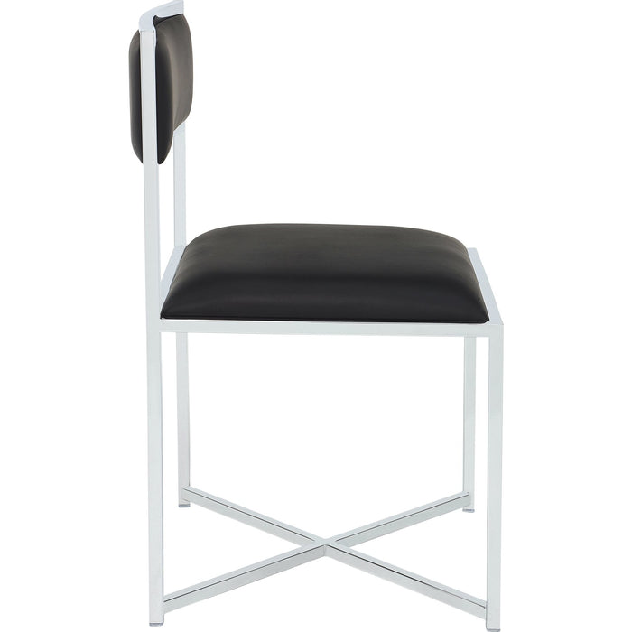 Modus Furniture Amalfi X Base Chair SootChrm 655450493232 1AZV66X Image 2
