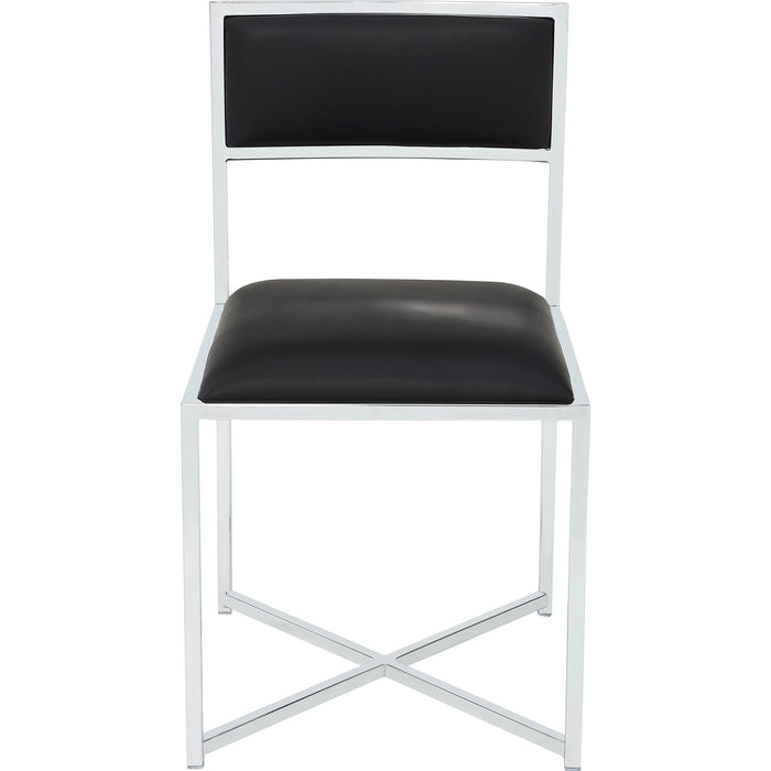 Modus Furniture Amalfi X Base Chair SootChrm 655450493232 1AZV66X Main Image