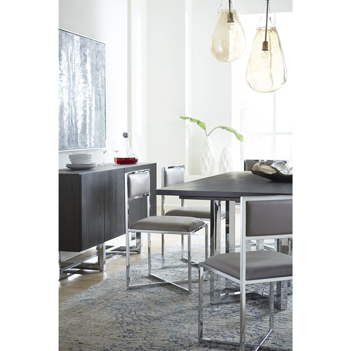 Modus Furniture Amalfi X Base Chair in Cobalt Leather 655450234040 1AE866X Image 1