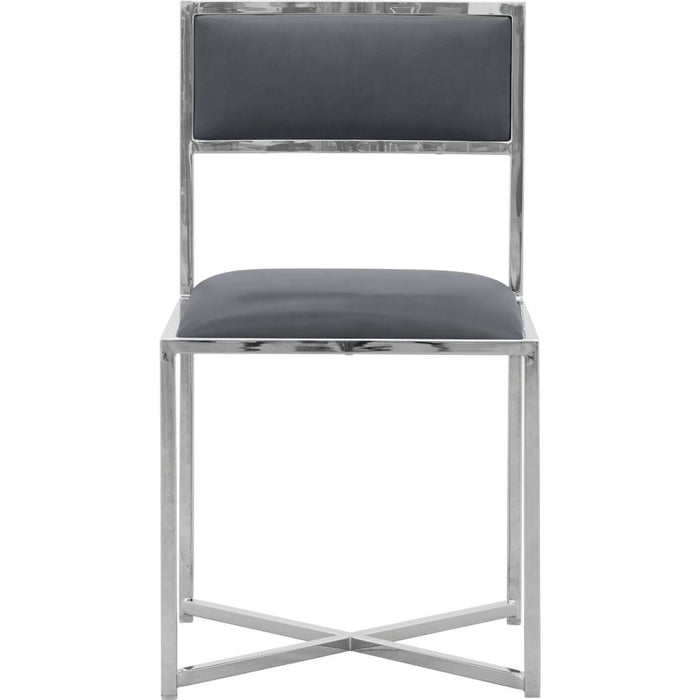 Modus Furniture Amalfi X Base Chair in Cobalt Leather 655450234040 1AE866X Image 2