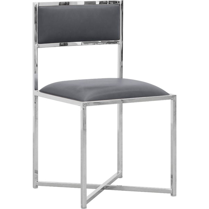 Modus Furniture Amalfi X Base Chair in Cobalt Leather 655450234040 1AE866X Image 3