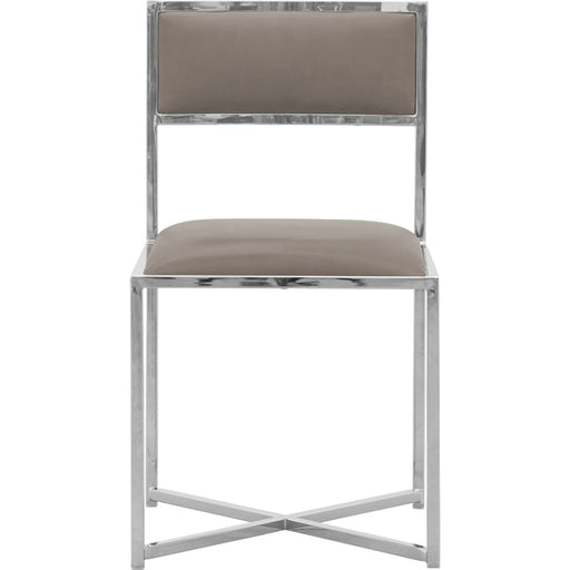 Modus Furniture Amalfi X Base Chair in Taupe Leather 655450233982 1AE266X Image 1