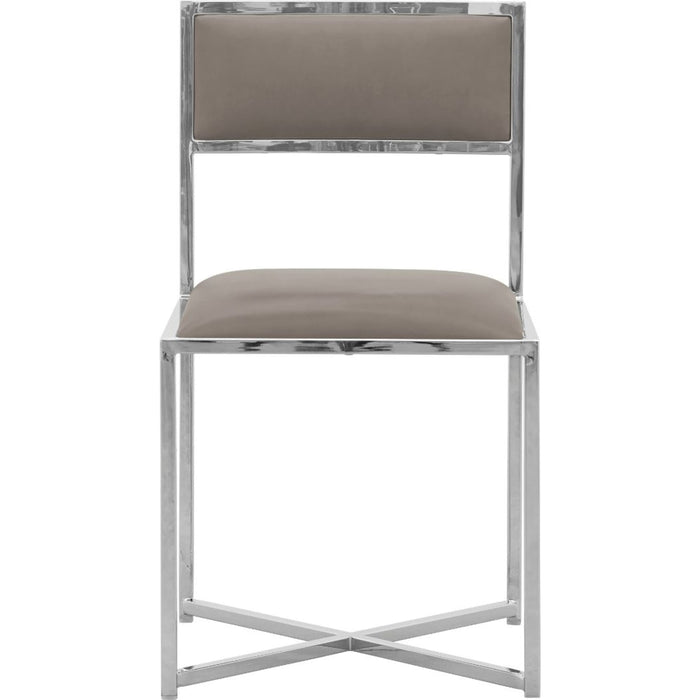Modus Furniture Amalfi X Base Chair in Taupe Leather 655450233982 1AE266X Image 1
