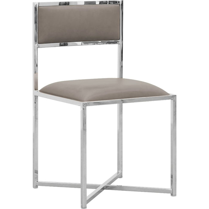 Modus Furniture Amalfi X Base Chair in Taupe Leather 655450233982 1AE266X Image 2
