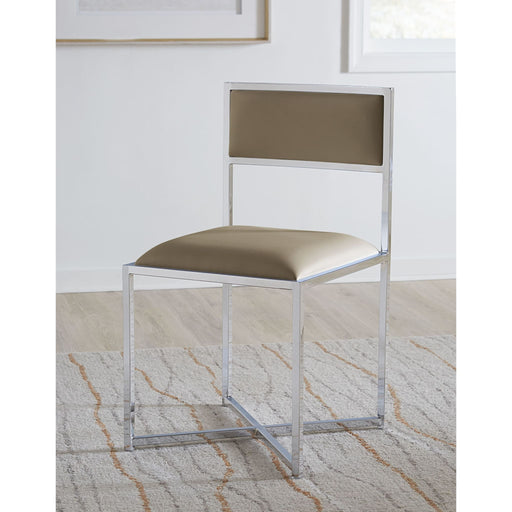 Modus Furniture Amalfi X Base Chair in Taupe Leather 655450233982 1AE266X Main Image