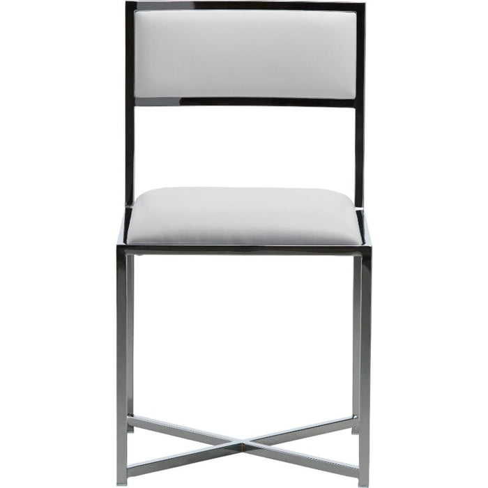 Modus Furniture Amalfi X Base Chair in White Leather 655450279966 1AA466X Image 2